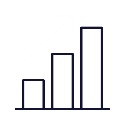 Wired outline 152 bar chart arrow hover growth  11 